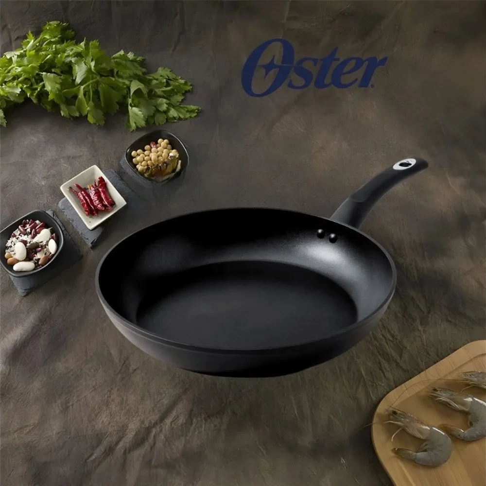 Sarten Oster® Antiadherente de 30 cm Allston en Color Negro con Mango Frio de Baquelita Fabricada en Aluminio para Coccion Uniforme 4